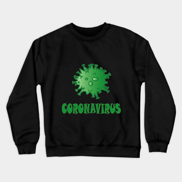 coronavirus Crewneck Sweatshirt by manal